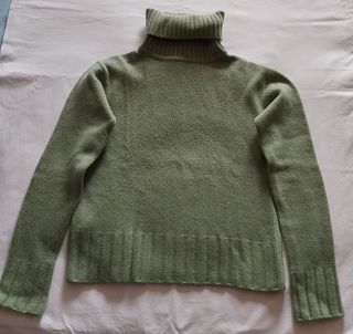 Jersey de cuello largo verde 
