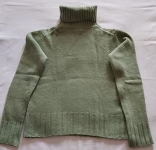 Jersey de cuello largo verde 
