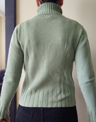 Jersey de cuello largo verde 