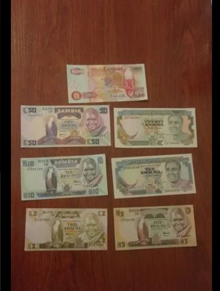 Billetes de Zambia