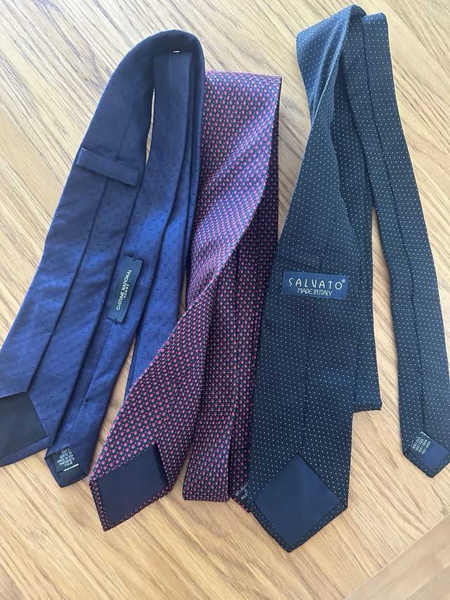 Set tre cavatte uomo in seta