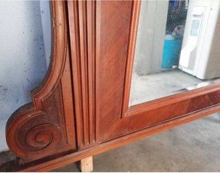 Specchio da comò vintage da restaurare legno