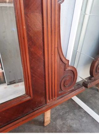 Specchio da comò vintage da restaurare legno