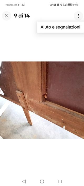 Specchio da comò vintage da restaurare legno