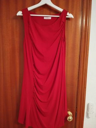 Vestido rojo de fiesta. Talla M.