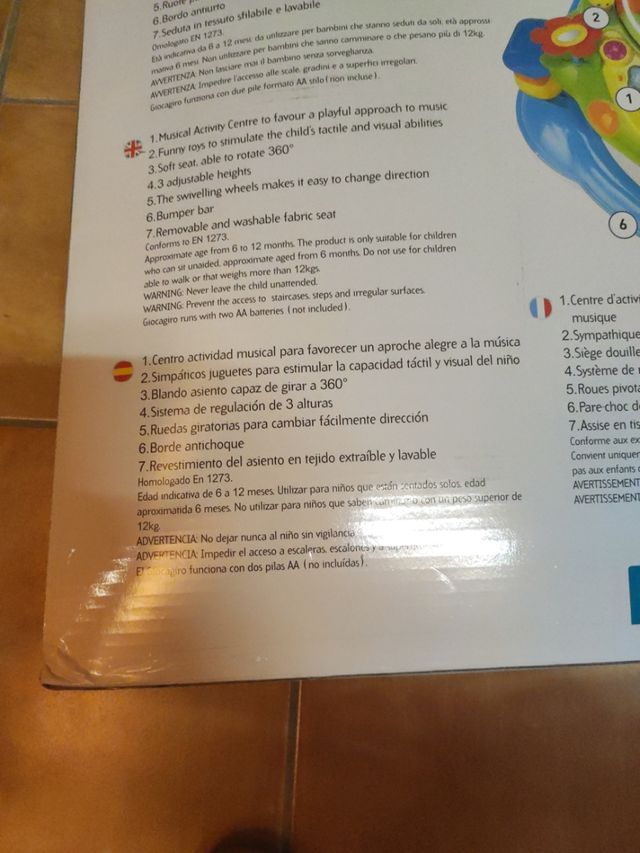 Correpasillos giratorio giocagiro 3 en 1