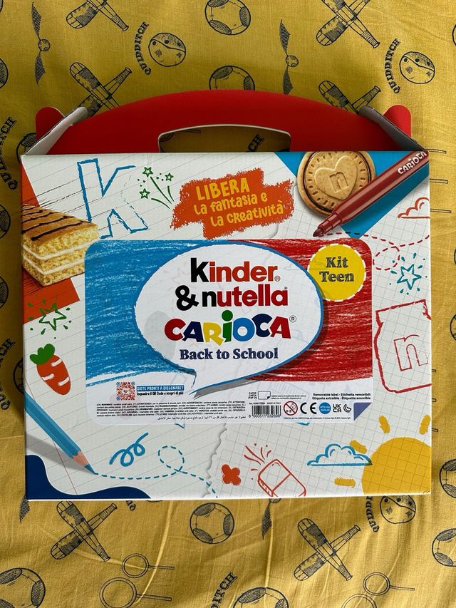 Kinder Nutella Ferrero Kit Carioca Metallic Color