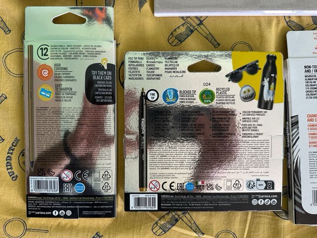 Kinder Nutella Ferrero Kit Carioca Metallic Color