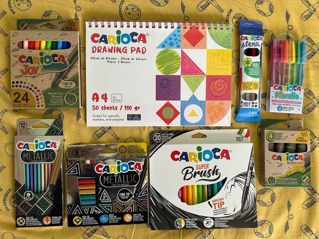 Kinder Nutella Ferrero Kit Carioca Metallic Color