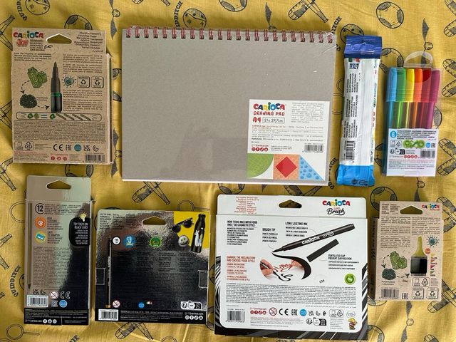 Kinder Nutella Ferrero Kit Carioca Metallic Color