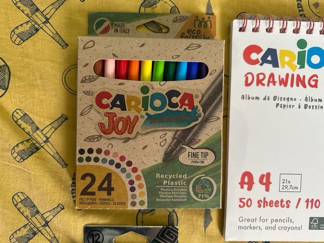 Kinder Nutella Ferrero Kit Carioca Metallic Color