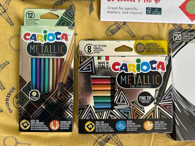 Kinder Nutella Ferrero Kit Carioca Metallic Color