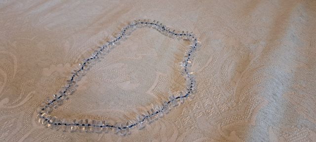 Collana artigianale plexiglass