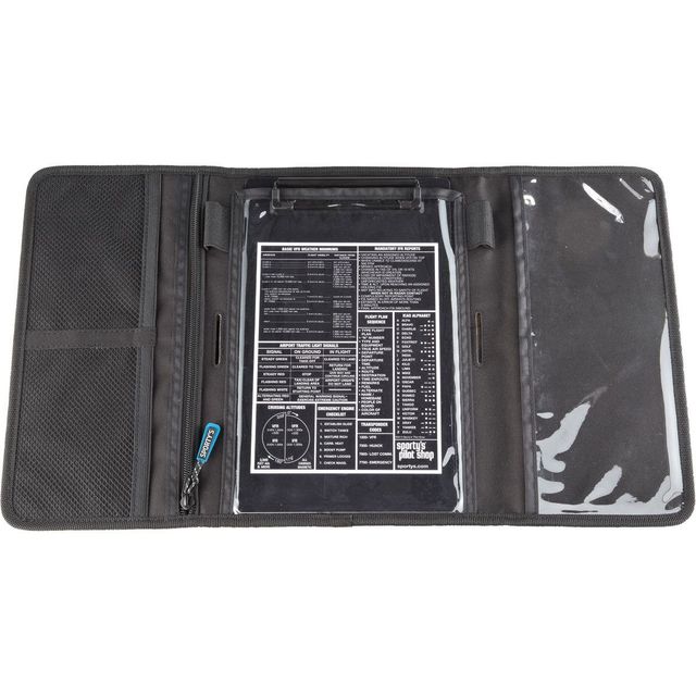 Pernera trifold para piloto.