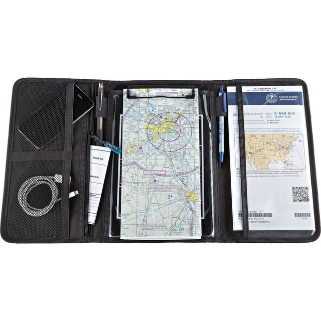 Pernera trifold para piloto.