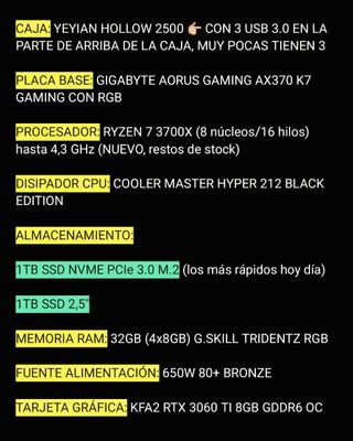 🔥PRECIOSO PC GAMING🔥JUEGA A TODO EN ULTRA. (43)