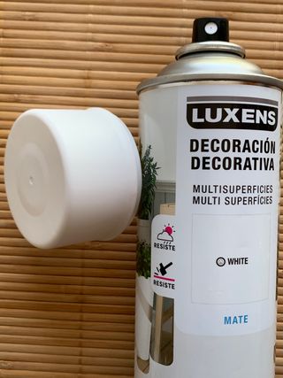 Bote spray decorativo Blanco Mate LUXENS