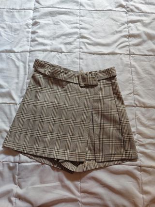 Pantalon con estampado de cuadros