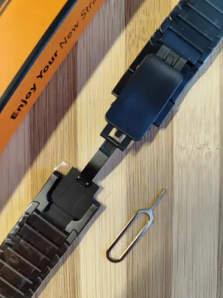 Cinturino Nero acciaio per Apple watch Ultra 3-2-1