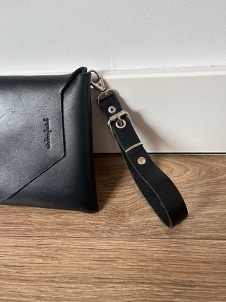 Bolso cuero negro Ainhoa Fustel