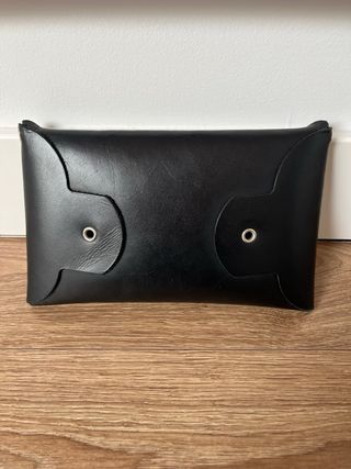 Bolso cuero negro Ainhoa Fustel