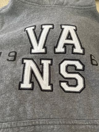 Sudadera vans gris talla S y M