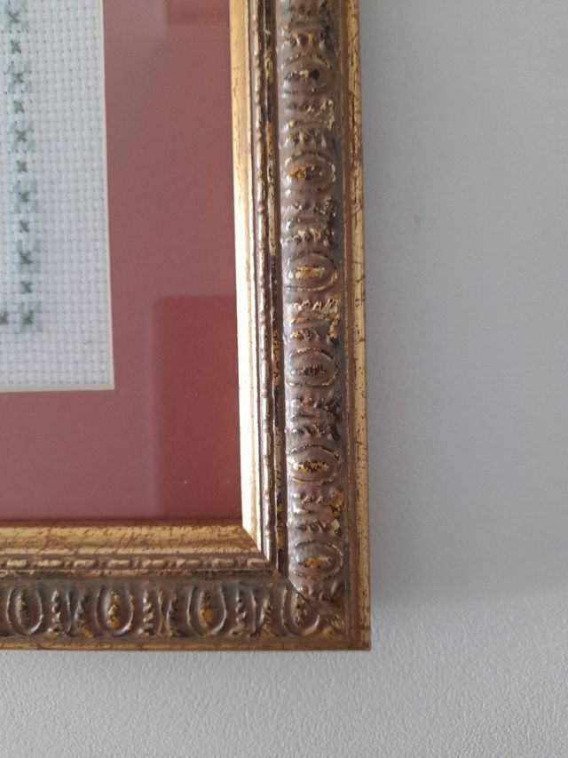 Cuadro seta en punto de cruz