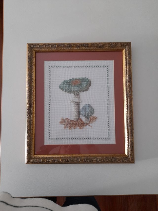 Cuadro seta en punto de cruz