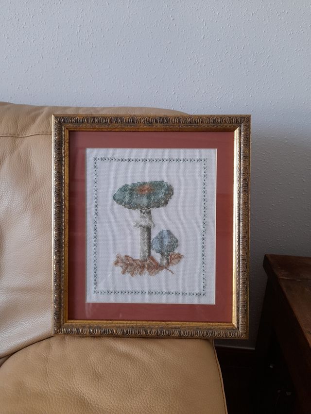 Cuadro seta en punto de cruz