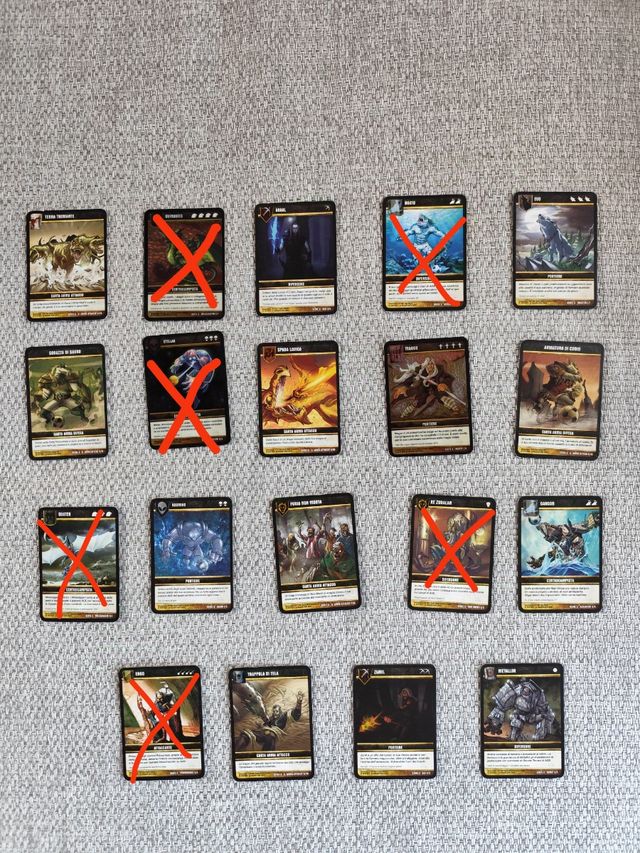 lotto di carte AGE the amazing goal era