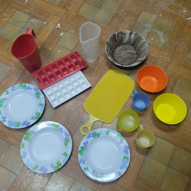 Utensilios de cocina de plástico