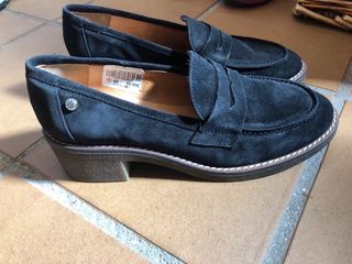 Zapatos Zendra de vestir de ante  de mujer 