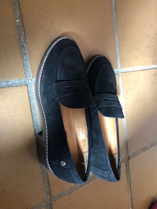 Zapatos Zendra de vestir de ante  de mujer 