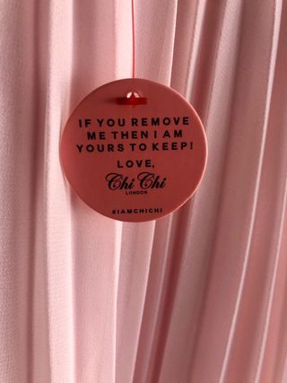 Vestido midi rosa mujer