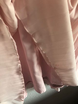 Vestido midi rosa mujer