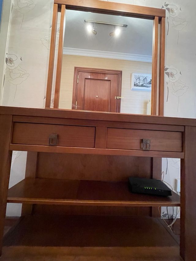 Mueble entrada con espejo