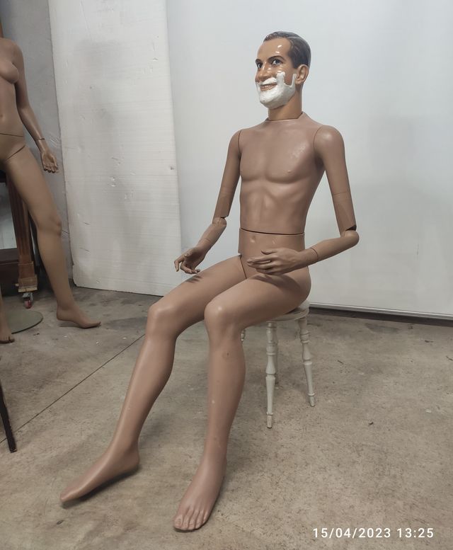 Manichino vintage. Manichino antico. Rasato