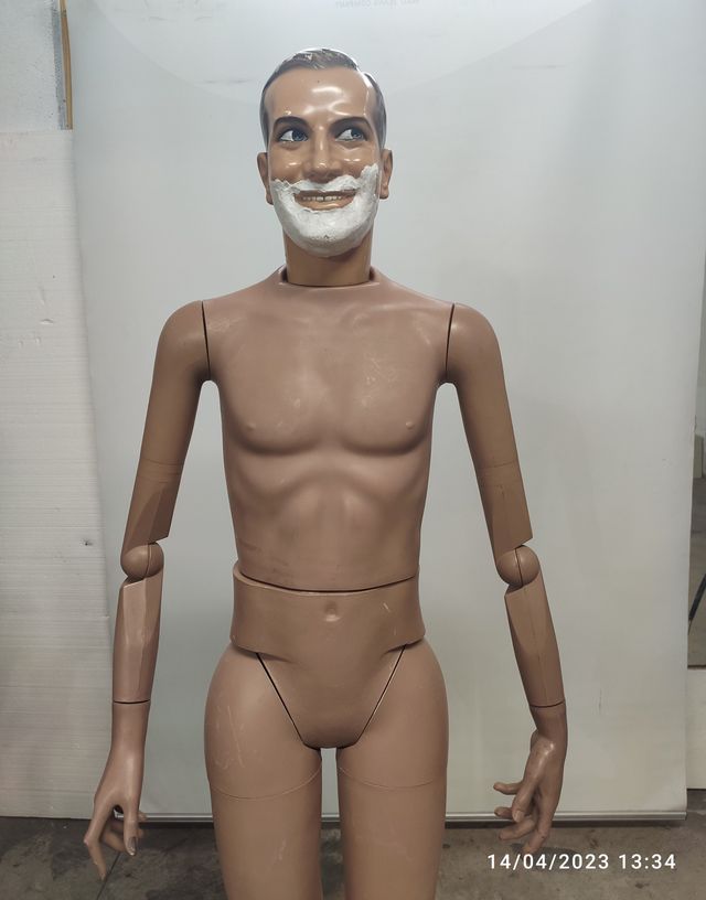 Manichino vintage. Manichino antico. Rasato