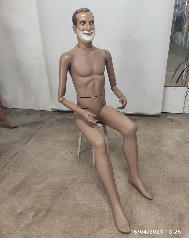 Manichino vintage. Manichino antico. Rasato