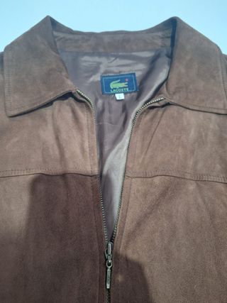 Chaqueta de piel lacoste hombre