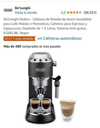 Cafetera De Longhi Dedica
