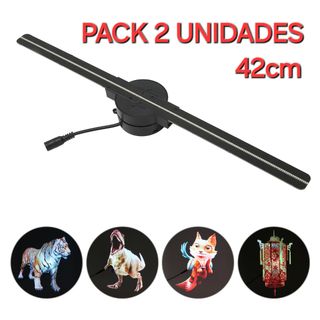✅️OFERTA Pack 2 Hologramas 3D 42CM 