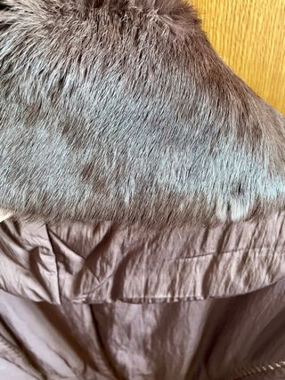 Chaquetón de mujer cuello de piel