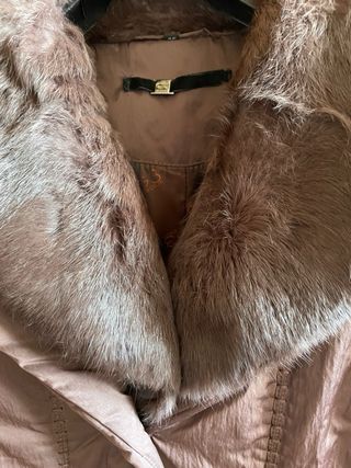 Chaquetón de mujer cuello de piel