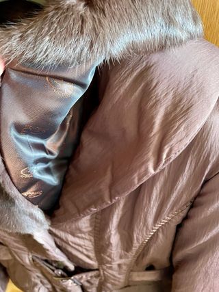 Chaquetón de mujer cuello de piel