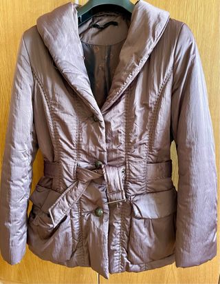 Chaquetón de mujer cuello de piel