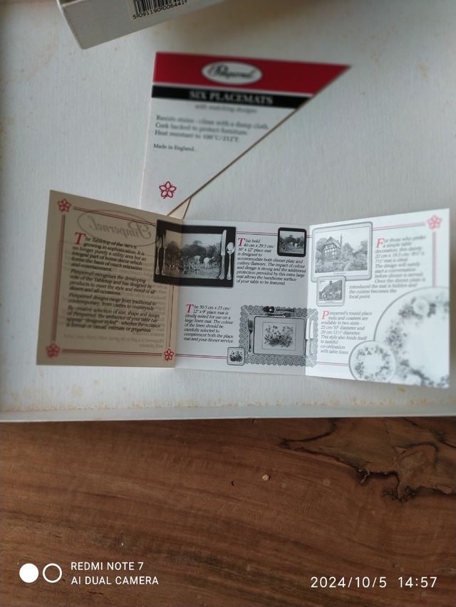 Tovagliette per colazione 