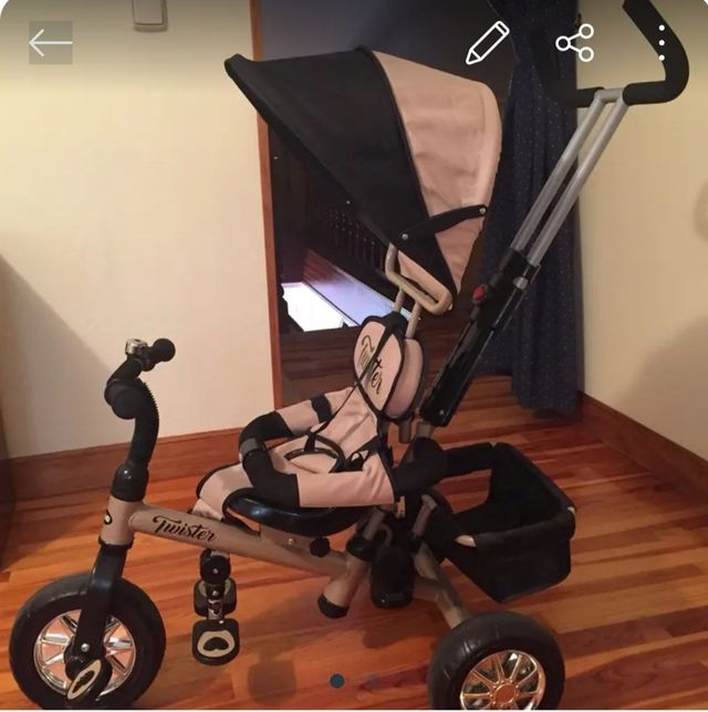 Pack, de cuna, trona y triciclo bebé