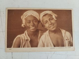 Lotto 6 cartoline nella Libia Italiana bianco nero