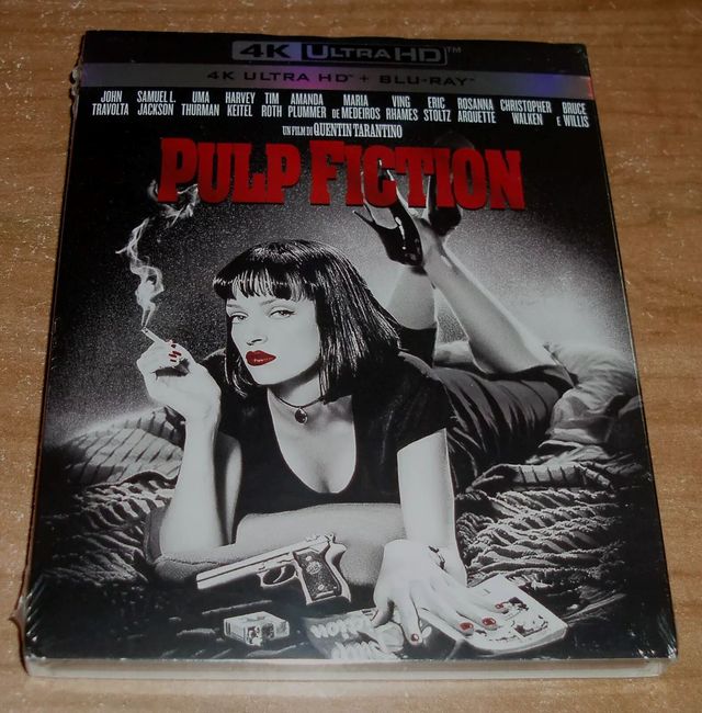 PULP FICTION 4K UHD+BLU-RAY SLIPCOVER NUEVO